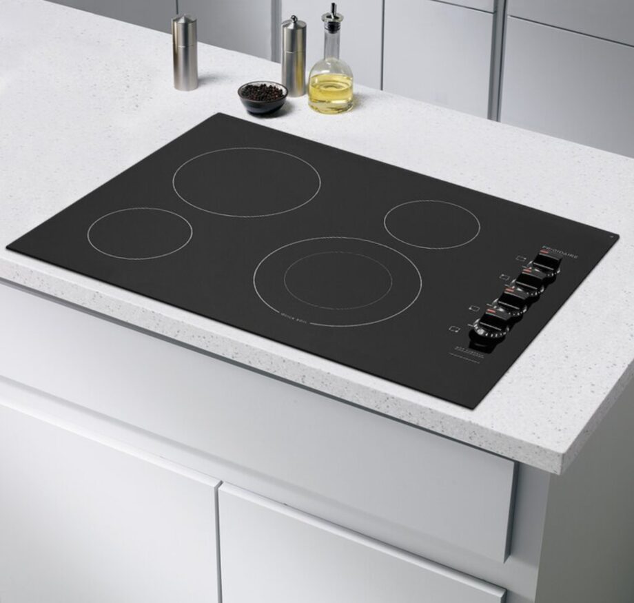 Frigidaire 30 Electric Cooktop Black 3025UB Installated