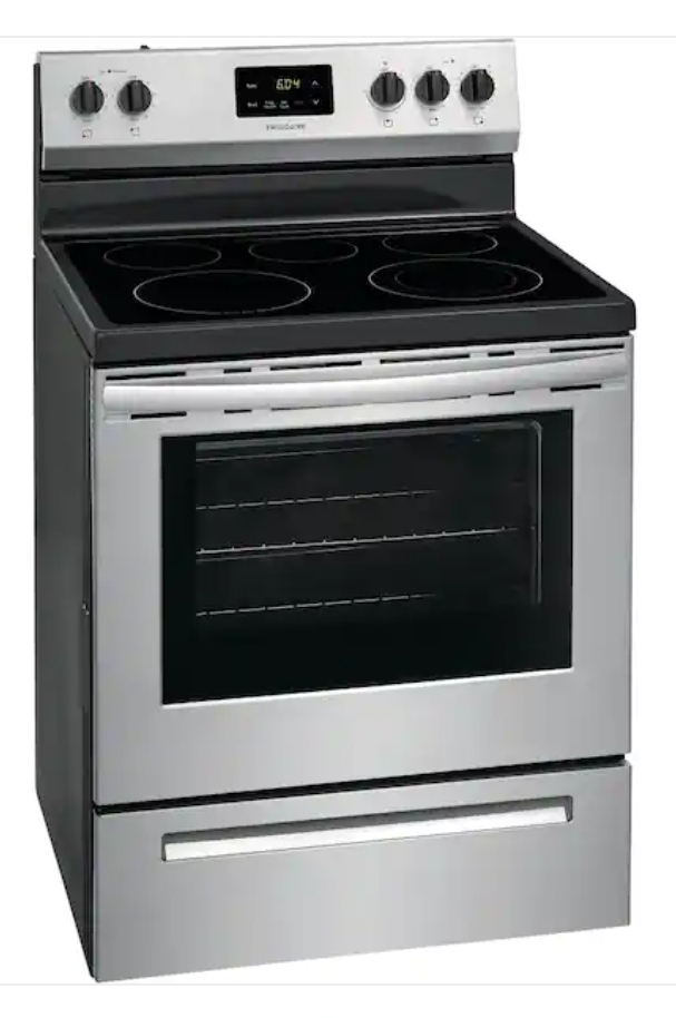 Frigidaire Electric Stove FCRE3052AS Side View