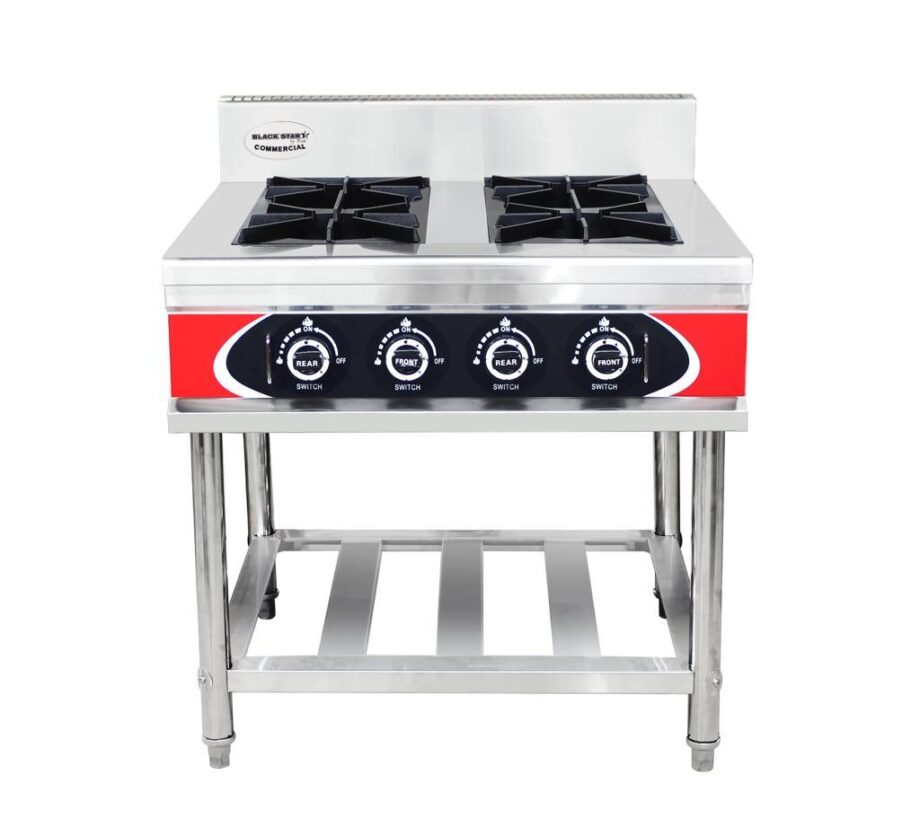 4 burner commercial gas stove