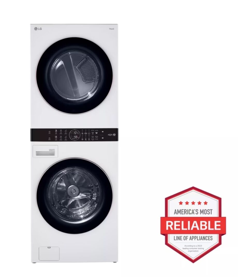 LG Single Unit Wash Tower (WKE100HWA) Front