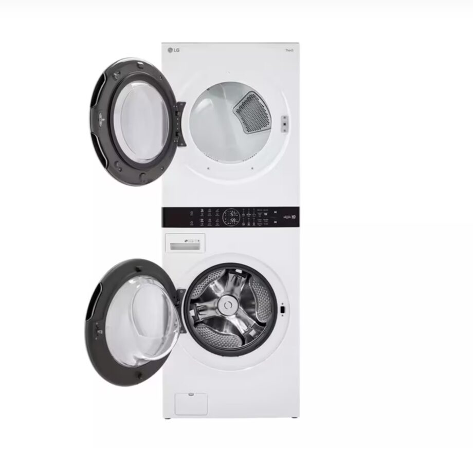 LG Single Unit Wash Tower (WKE100HWA) Open