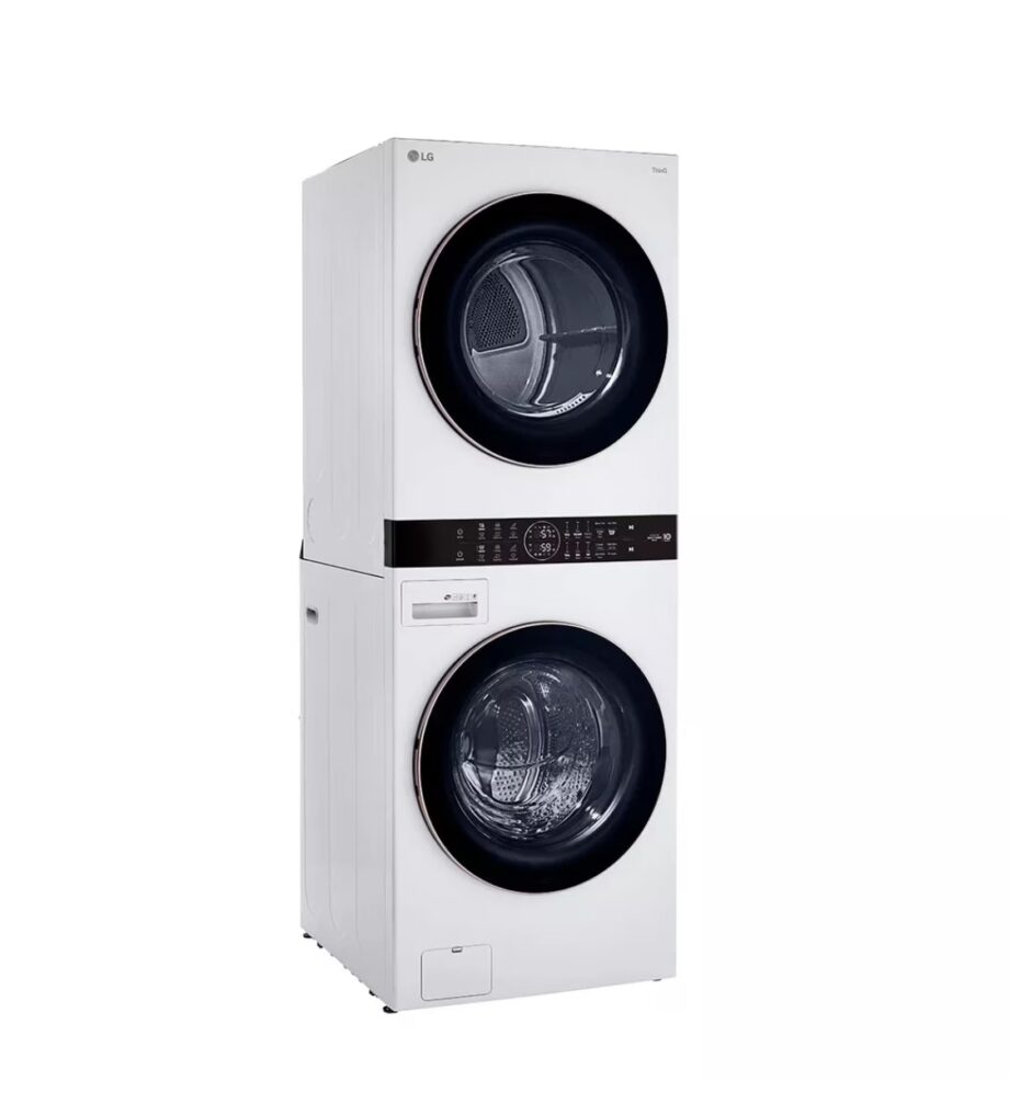 LG Single Unit Wash Tower (WKE100HWA) Side