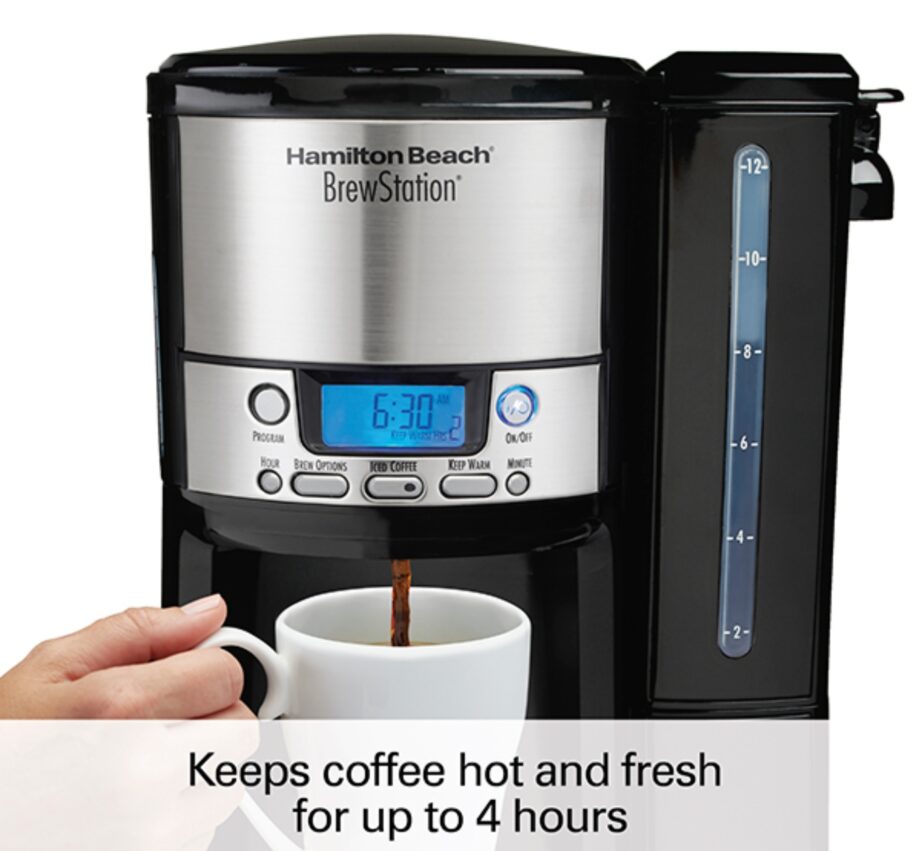 Hamilton Beach 12 Cup Brew Station Coffee Maker (HB47900) Hot and Fresh