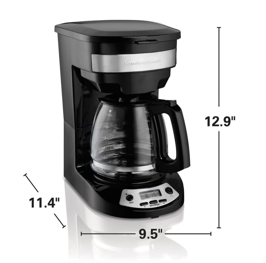 Hamilton Beach 12 Cup Programmable Coffee Maker (HB46299) Dimensions