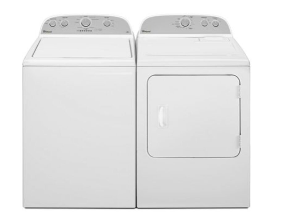 Whirlpool 15KG Gas Dryer with AutoDry WGD4815EW With Washer Pair